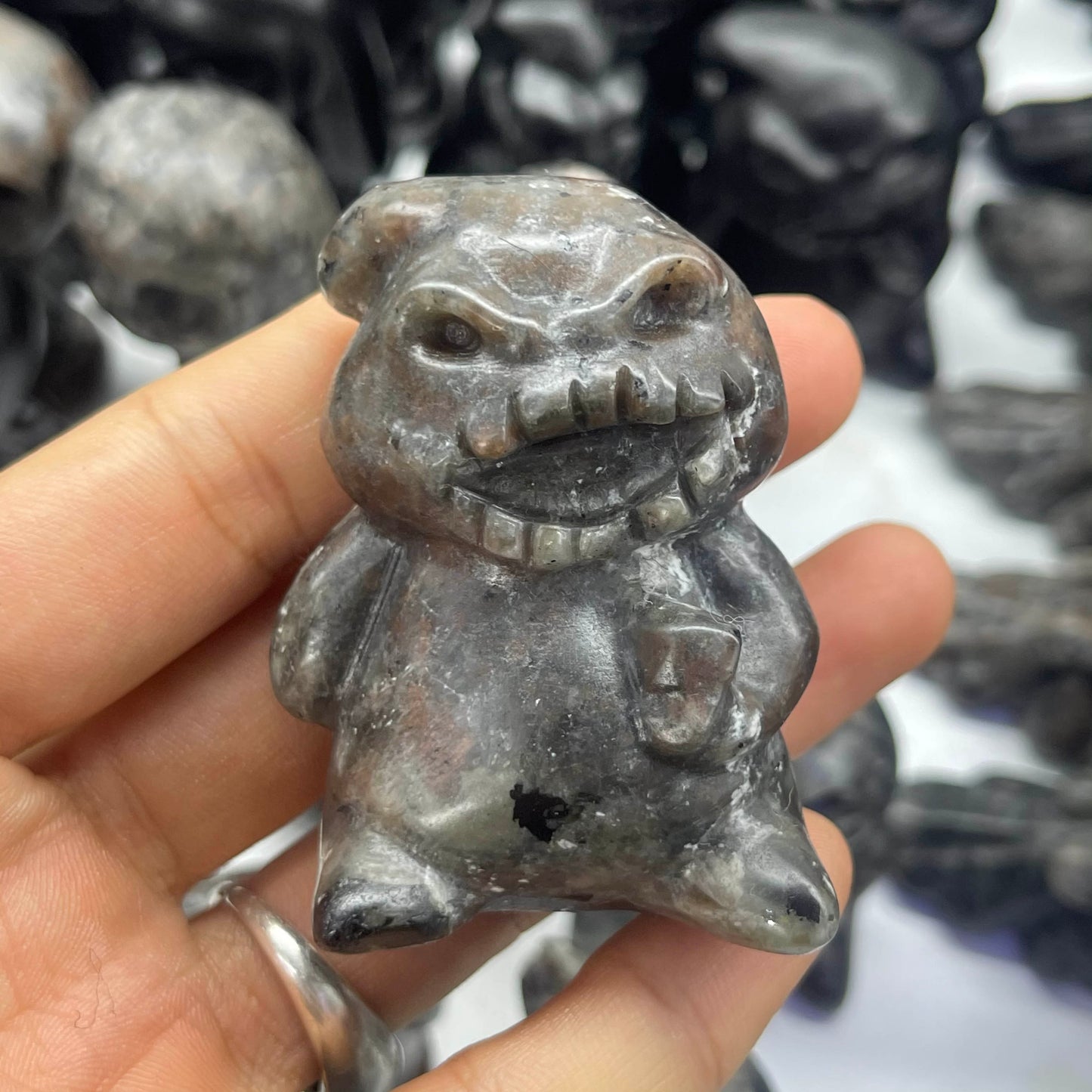 Yooperlite Oogie Boogie carving